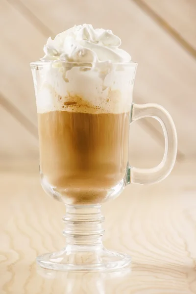 Caffè con panna montata — Foto Stock