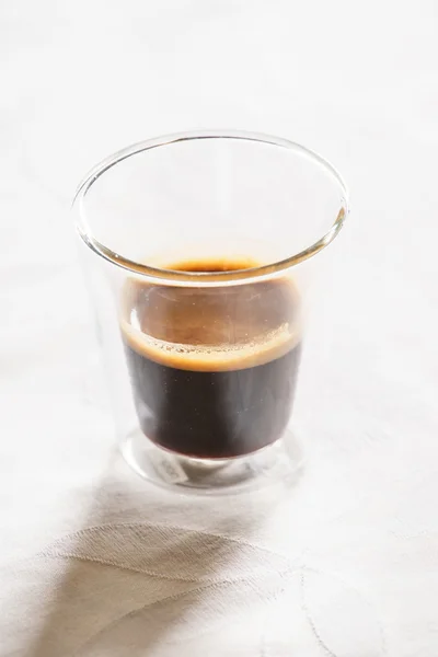 Glass of espresso coffee — Stock Photo, Image