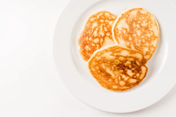 Fresh pancakes on  plate — Stock Photo, Image