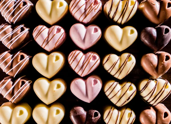 Valentine doce Chocolates — Fotografia de Stock