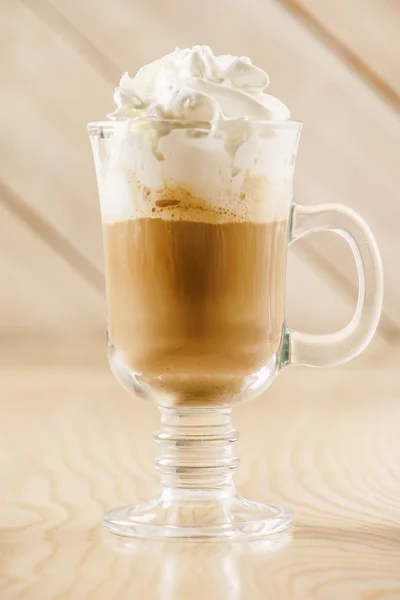 Caffè con panna montata — Foto Stock