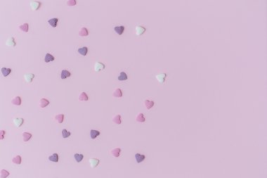 şeker pembe Kalpler