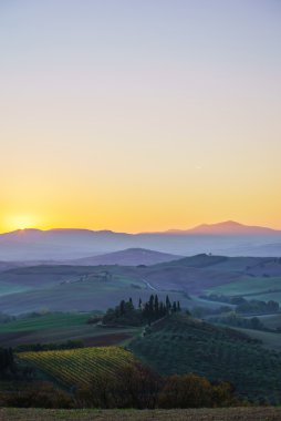 panoramik Tuscany manzara