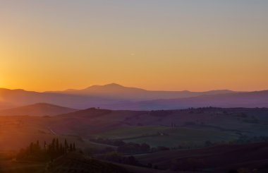 panoramik Tuscany manzara
