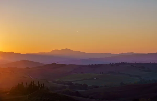 Panoramisch Tuscany landschap — Stockfoto
