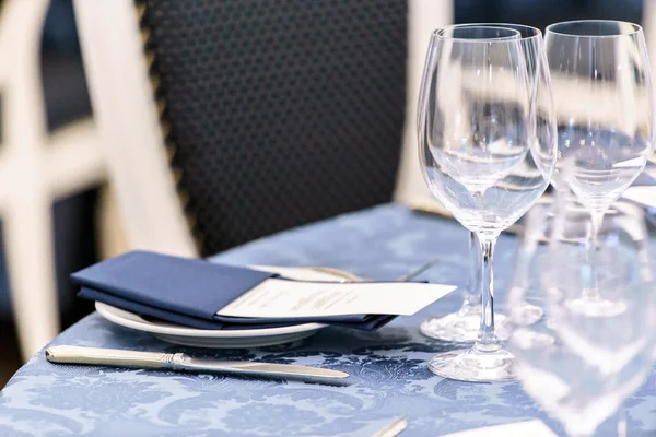 Restaurant comfortable table — Stock Photo, Image