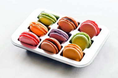 Fransız renkli macarons