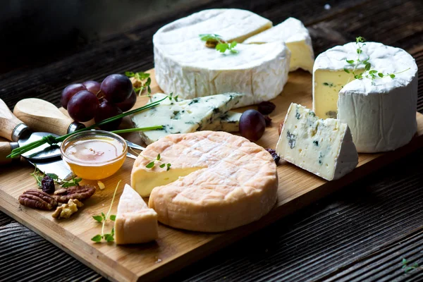 Французький сир Платтер — стокове фото