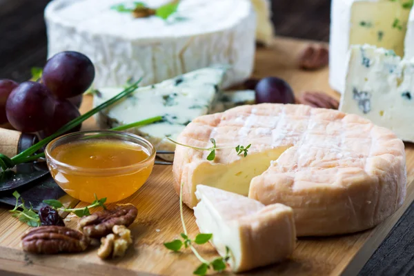 Francouzský sýrový talíř — Stock fotografie