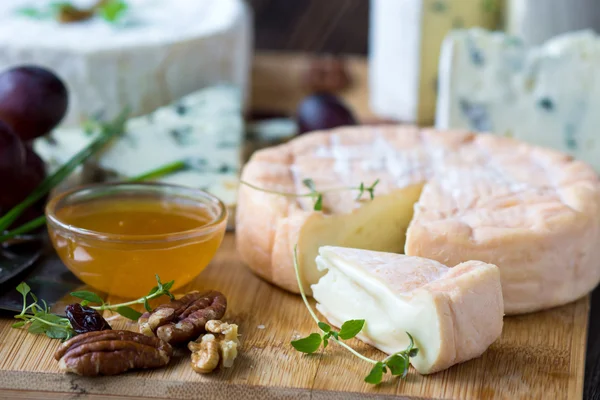 Французький сир Платтер — стокове фото