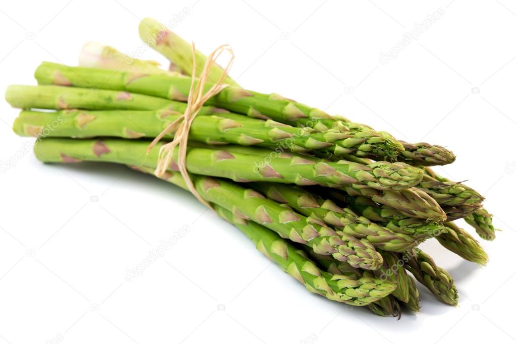 Bunch of fresh green asparagus