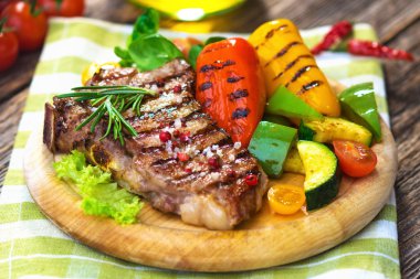 Sebzeli ızgara dana biftek