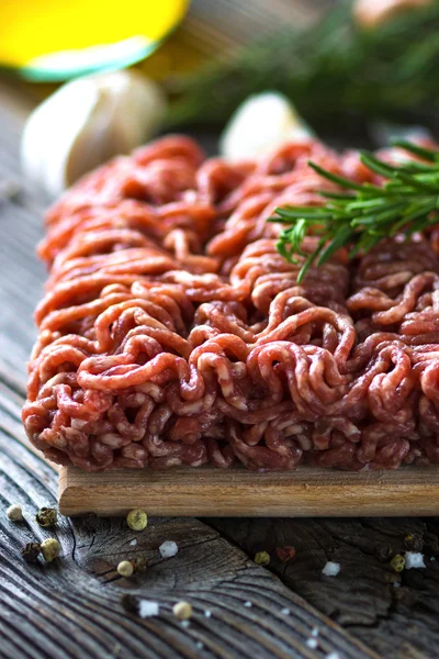 Carne picada crua — Fotografia de Stock