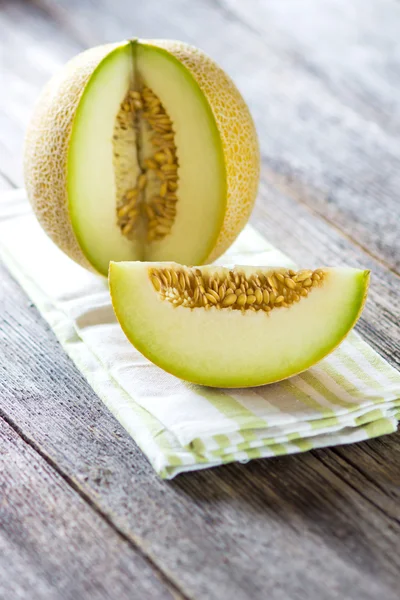 Frische geschnittene Melone — Stockfoto