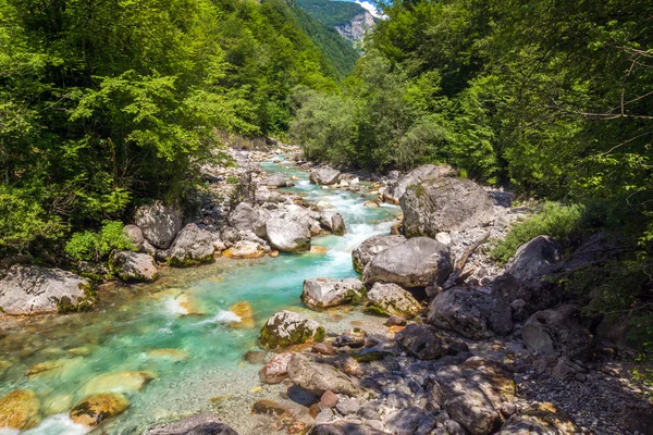 Fiume Turchese nel Parco Nazionale del Triglav — Foto Stock