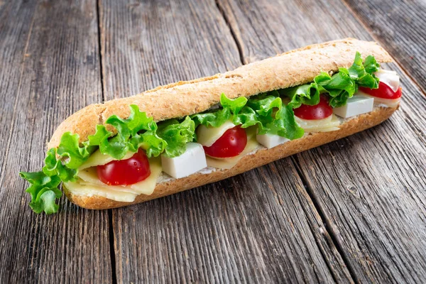 Sandwich Mozzarella Tomato — Stock Photo, Image