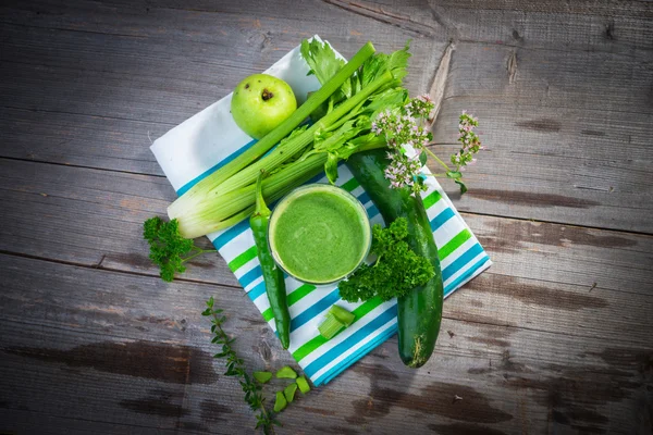 Succo verde sano — Foto Stock