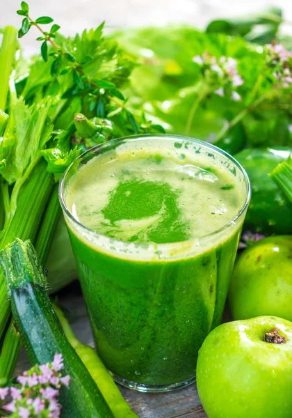 Succo verde sano — Foto Stock