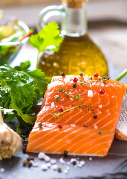 Filete de salmón fresco — Foto de Stock