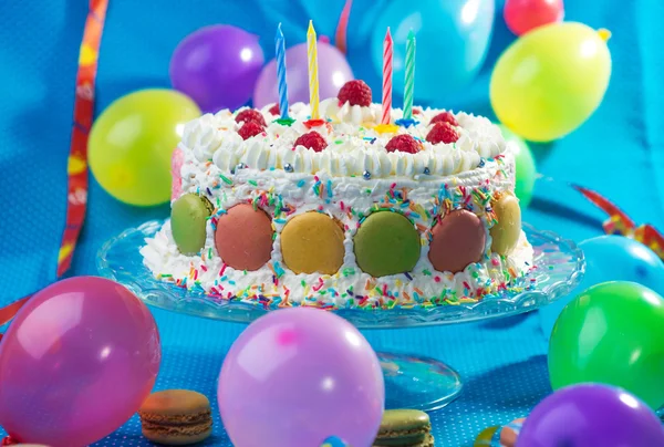 Birthday Cake with candles Stock Image