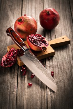 Dilimlenmiş nar görünümü