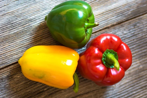 Red, yellow and green Pepper — Stock Photo, Image