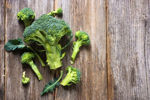 Čerstvé brokolice zobrazení — Stock fotografie