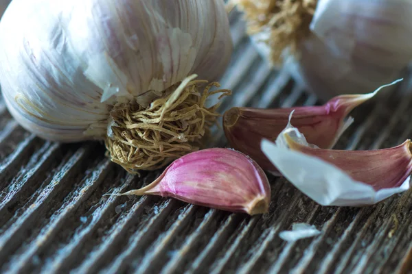 마늘의 클로즈업 보기 — 스톡 사진