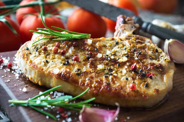 Grilled pork chop — Stock Photo, Image