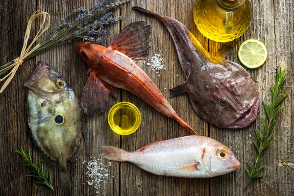 Peixes de água salgada fresca — Fotografia de Stock