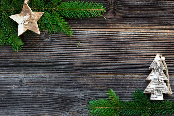 Natale sfondo in legno — Foto Stock