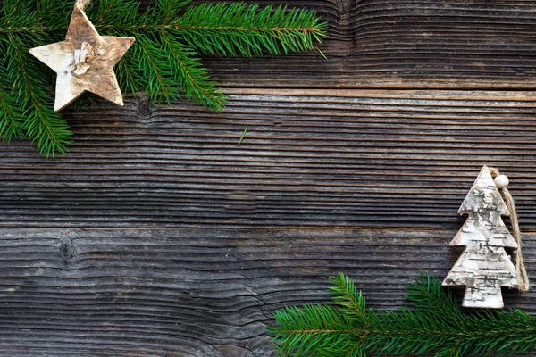 Weihnachten Holz Hintergrund — Stockfoto