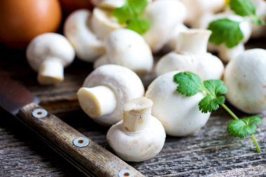 Mantarlı omlet için malzemeler