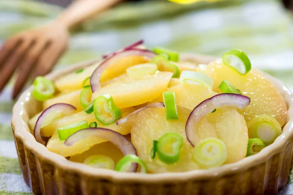 Salada de batata com cebola — Fotografia de Stock