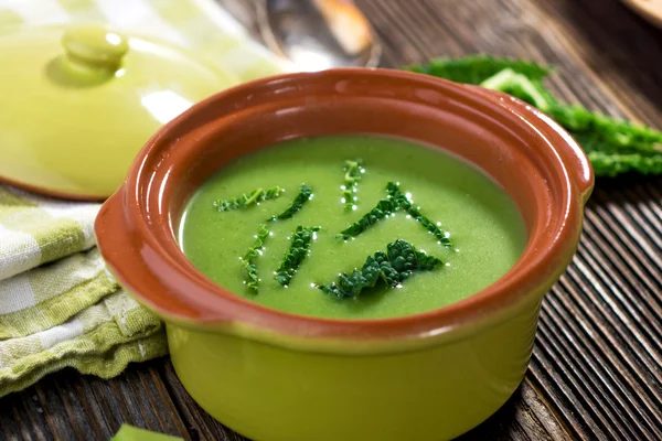 Saboia repolho sopa cremosa — Fotografia de Stock