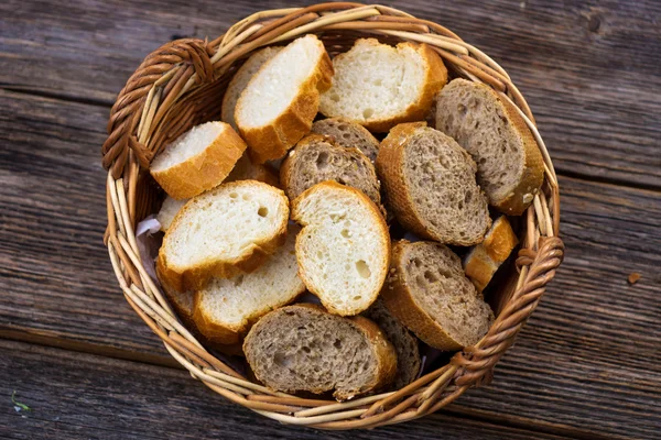 Varietà di pane a fette — Foto Stock