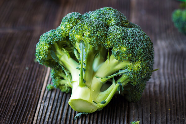 Fresh organic broccoli