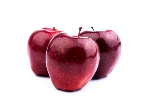 Червоні яблука глянсовий — стокове фото