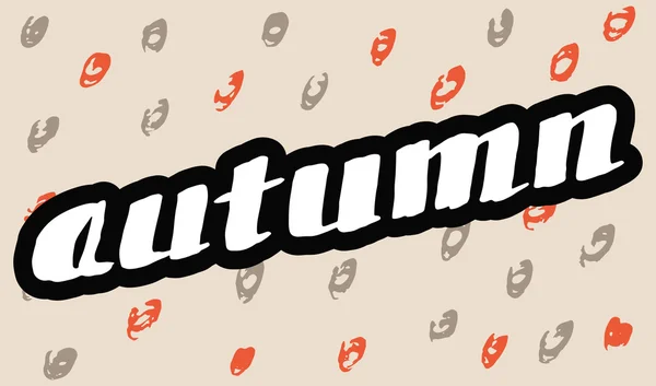 Autumn Lettering background. — Stock Vector