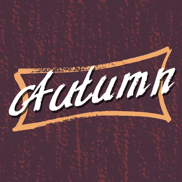 Autumn Lettering background. — Stock Vector