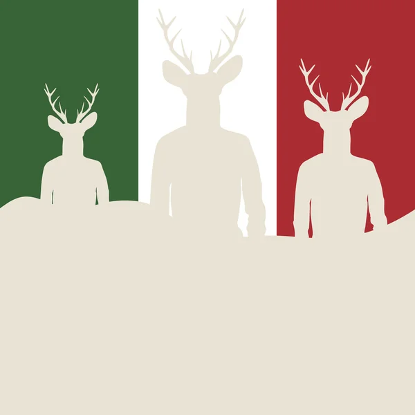 Siluetas de hipsters — Vector de stock