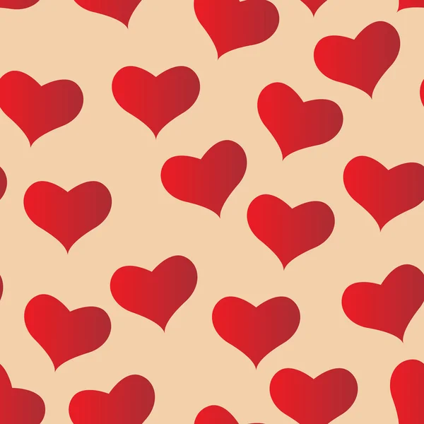 Corazones rojos — Vector de stock