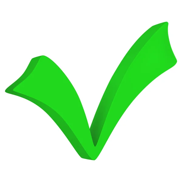 Marca de verificación verde — Vector de stock