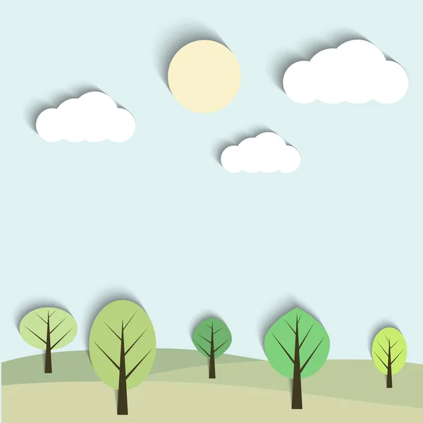 Paisaje vectorial — Archivo Imágenes Vectoriales