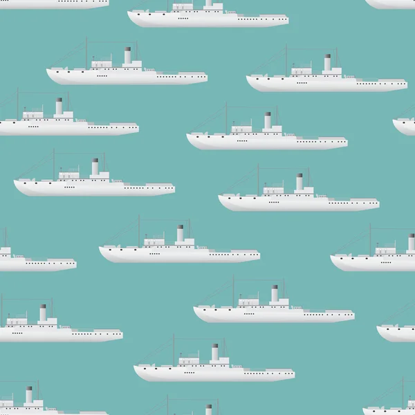 Patroon met schepen — Stockvector