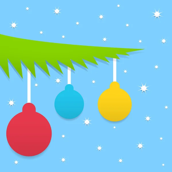 Fondo azul de Navidad — Vector de stock