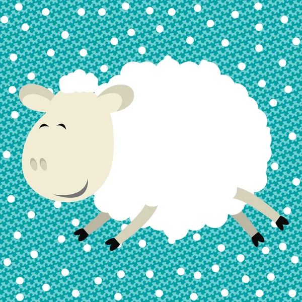 Vector funny sheep — Stock Vector