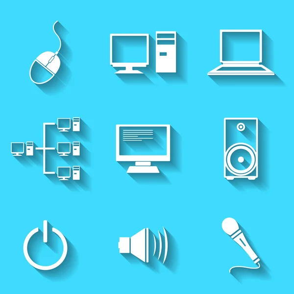Set of the vector icons — Stock Vector