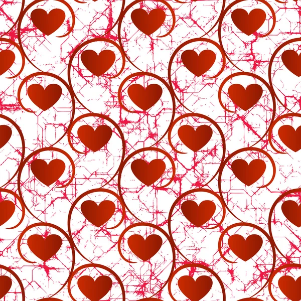 Pattern with hearts — Stock Vector