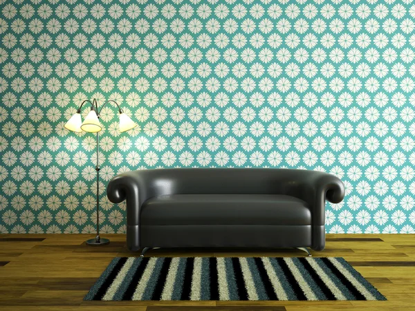 Interieur kamer met sofa — Stockfoto